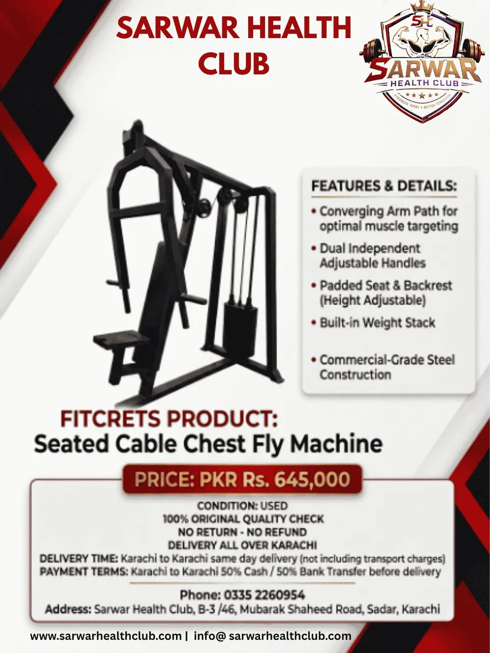 Seated Cable Chest Fly Machine
