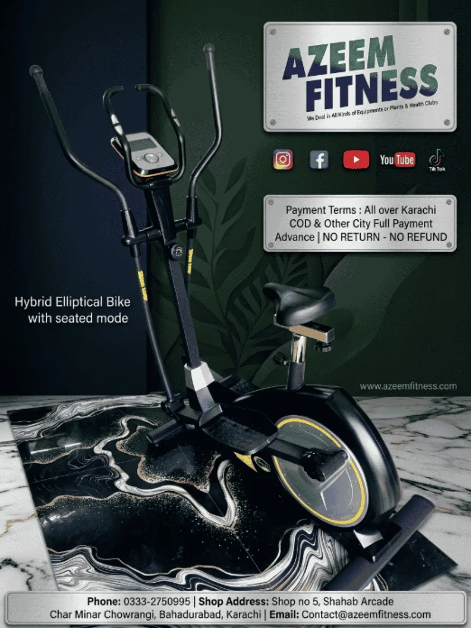 Slim Line Hybrid Cross Trainer Cycle | Model SL-330.