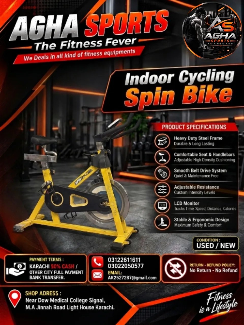 Indoor Cycling Spin Bike