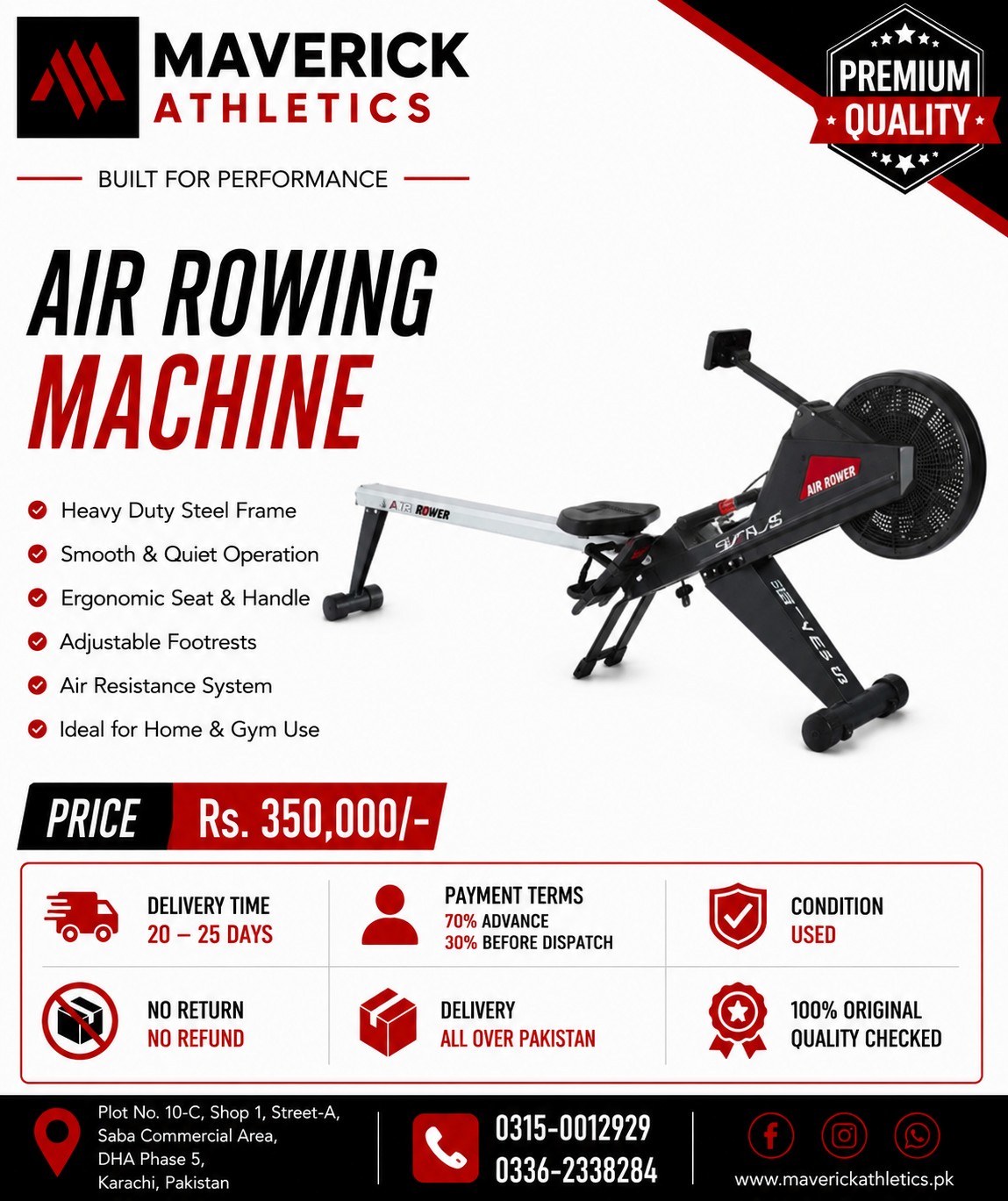 Air Rowing Machine (Used)