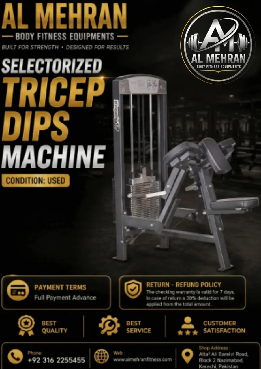 Selectorized Tricep Dips Machine