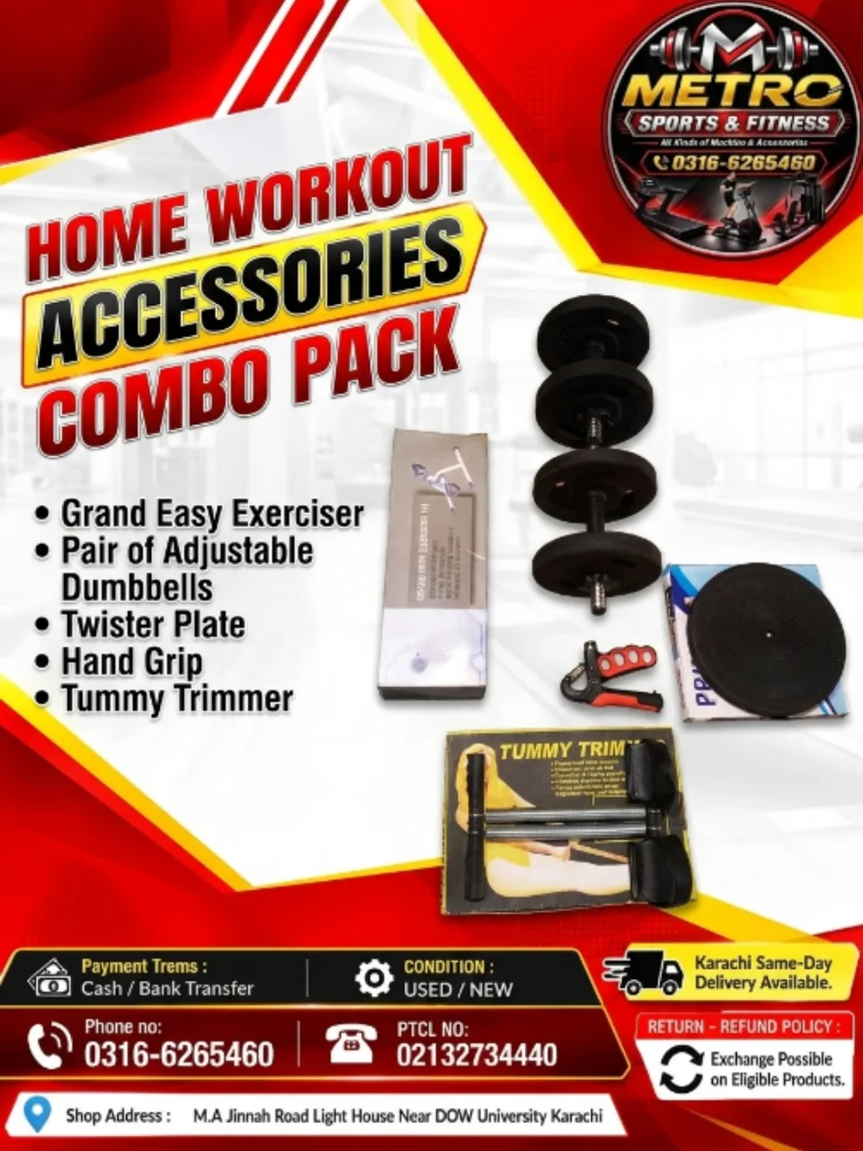 Home Workout Accessories Combo Pack
