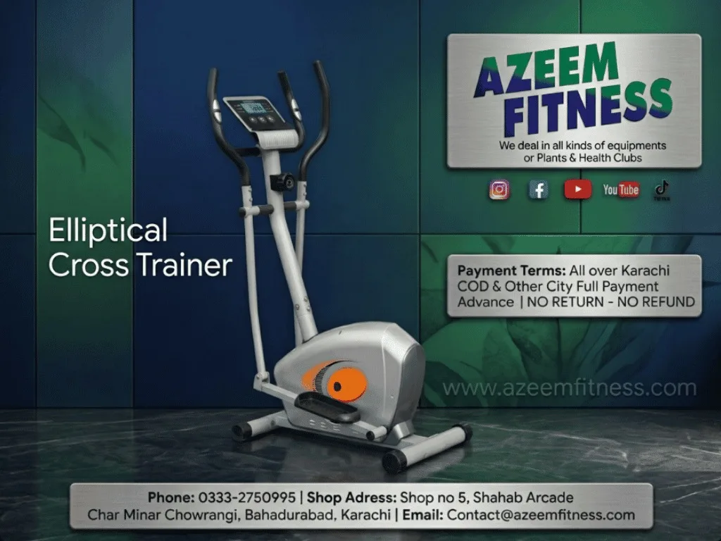 Compact Rear-Drive Elliptical Cross Trainer (Model E22-Mini)