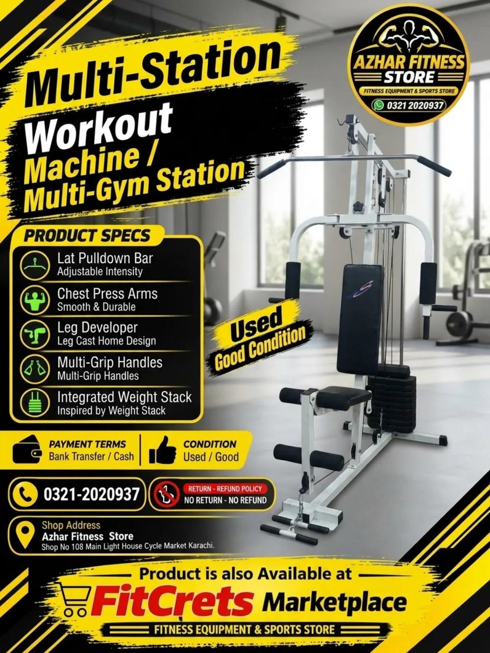 Multi-Station Workout Machine / Multi-Gym Station 