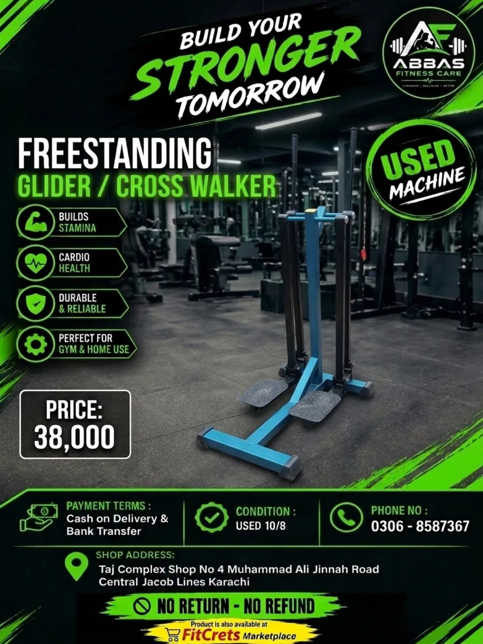 Aero Glide Freestanding Cross Walker Glider