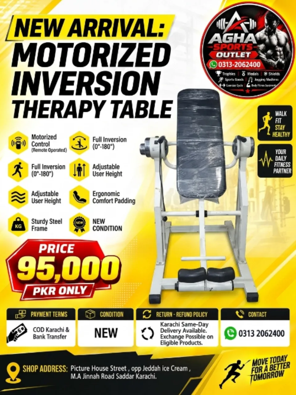 Spine-Align Motorized Inversion Therapy Table