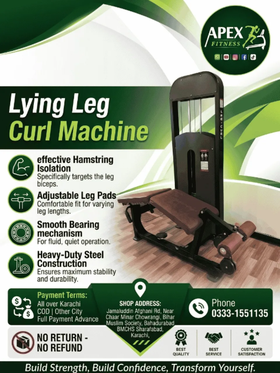 Lying Leg Curl Machine