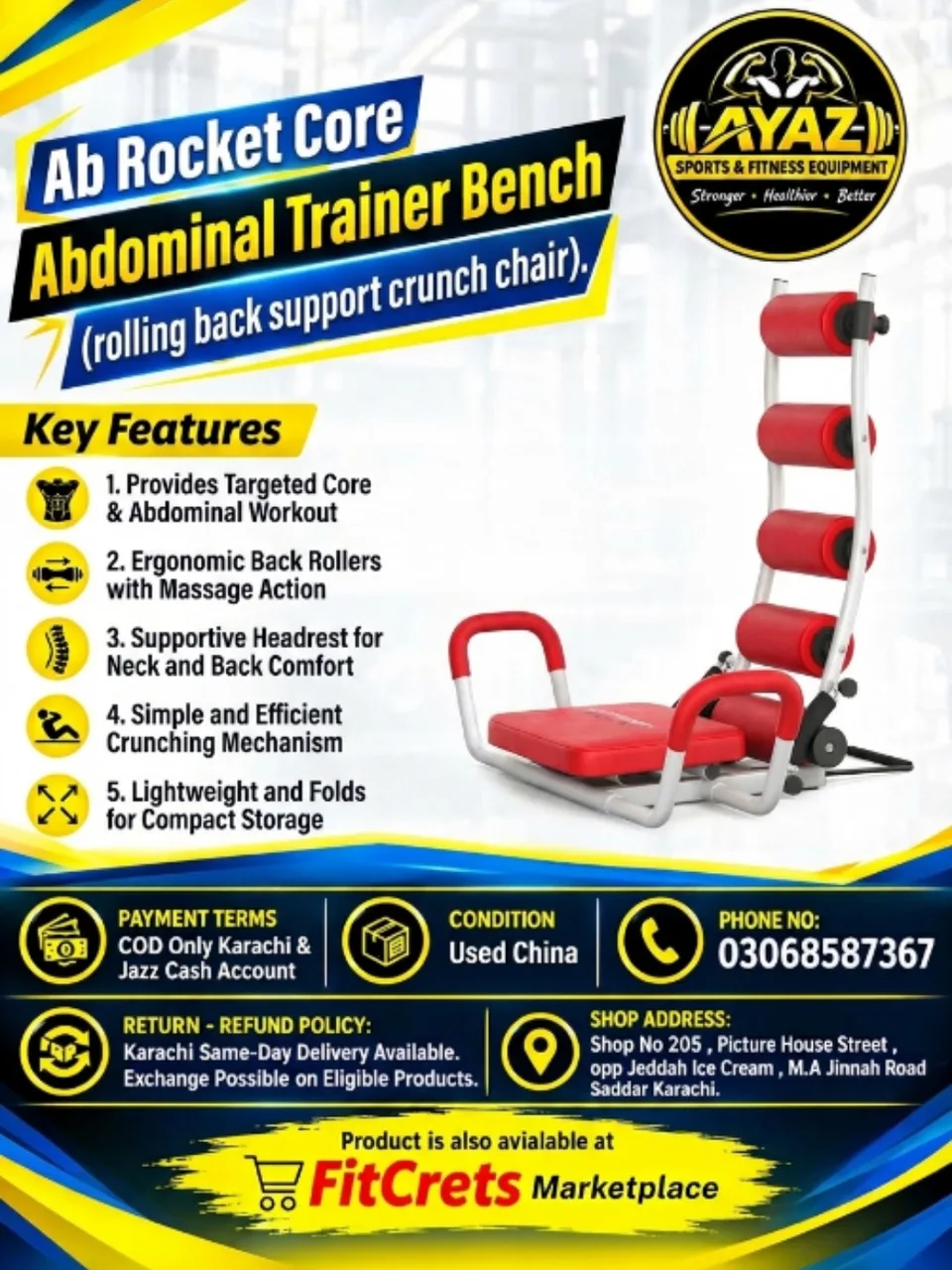 Ab Rocket Core Abdominal Trainer Bench - CHINA — photo 1