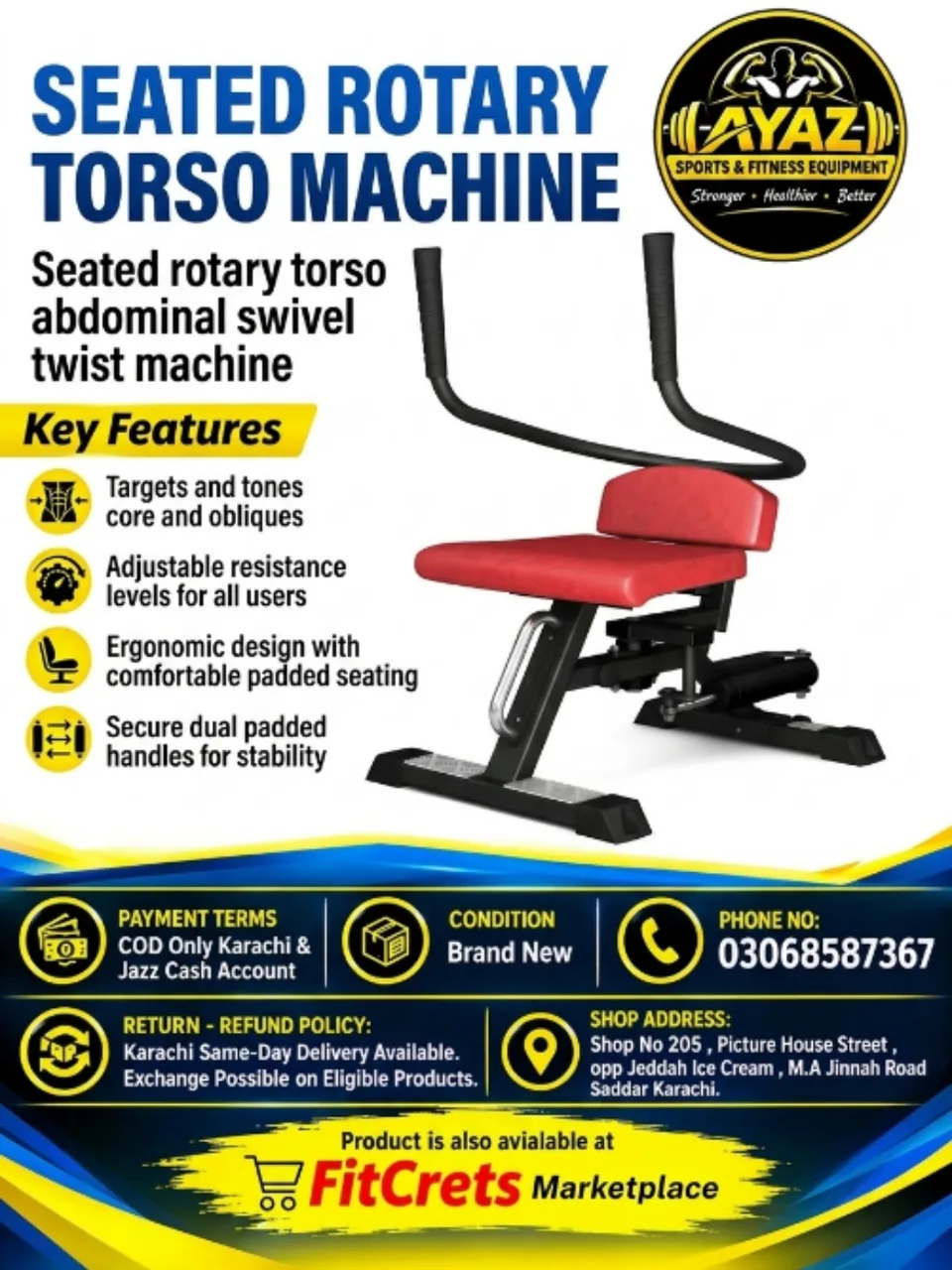 Seated Rotary Torso Machine 
