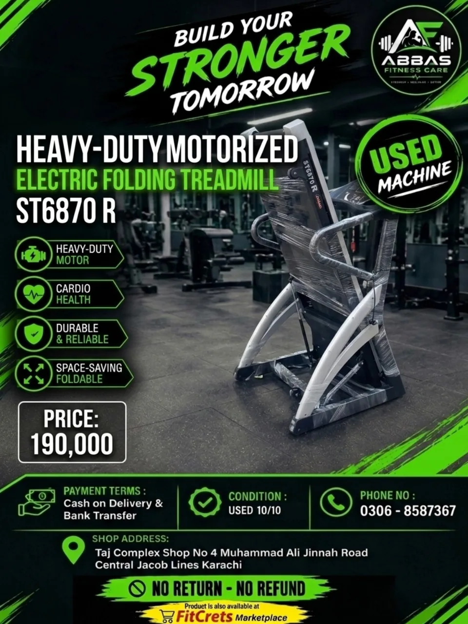 Titan Fold ST6870-R Motorized Treadmill — photo 1