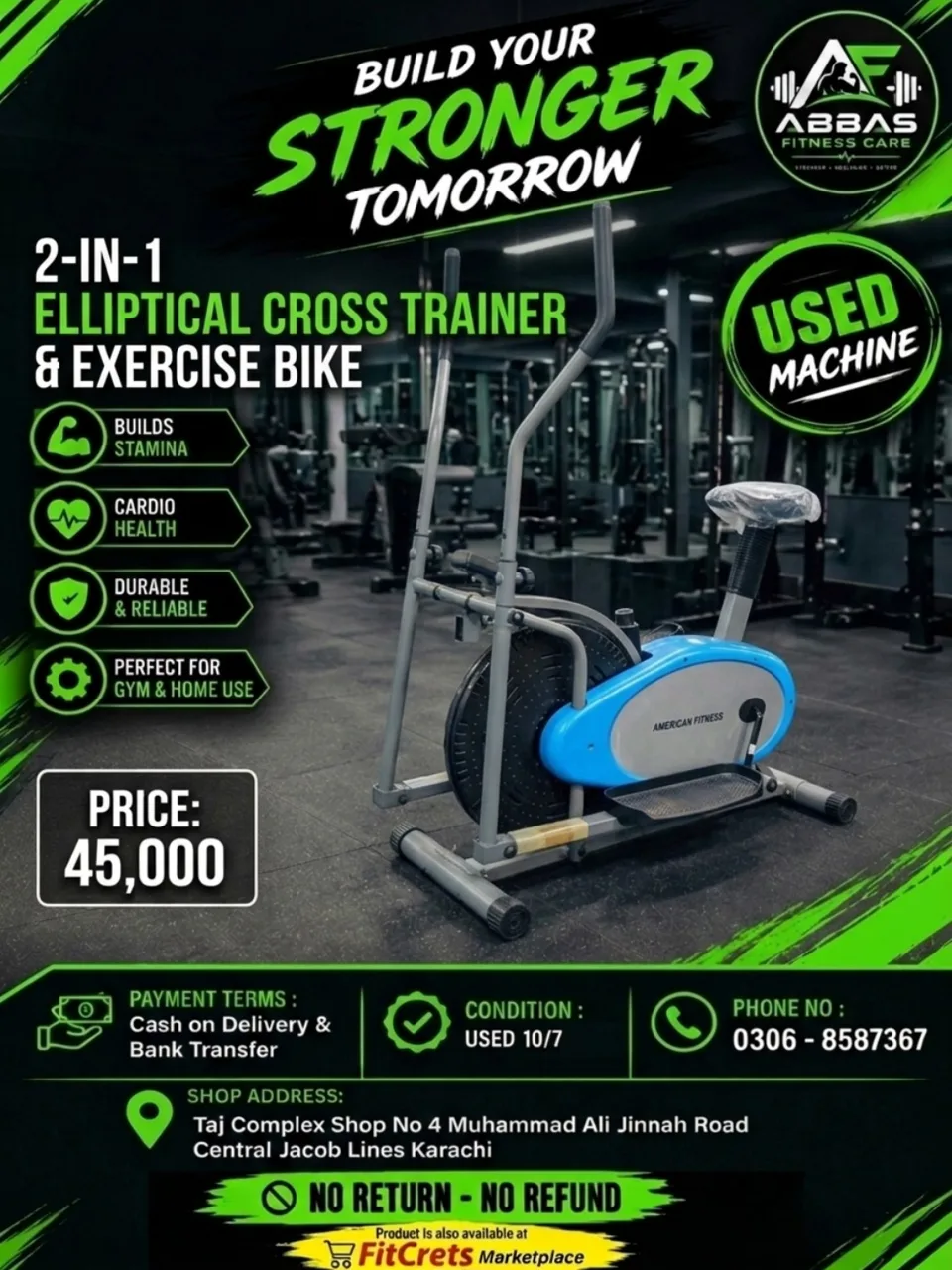 Omni Glide 2-in-1 Hybrid Cross Trainer & Bike — photo 1