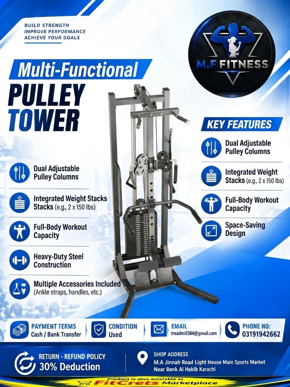 Multi-Functional Pulley Tower