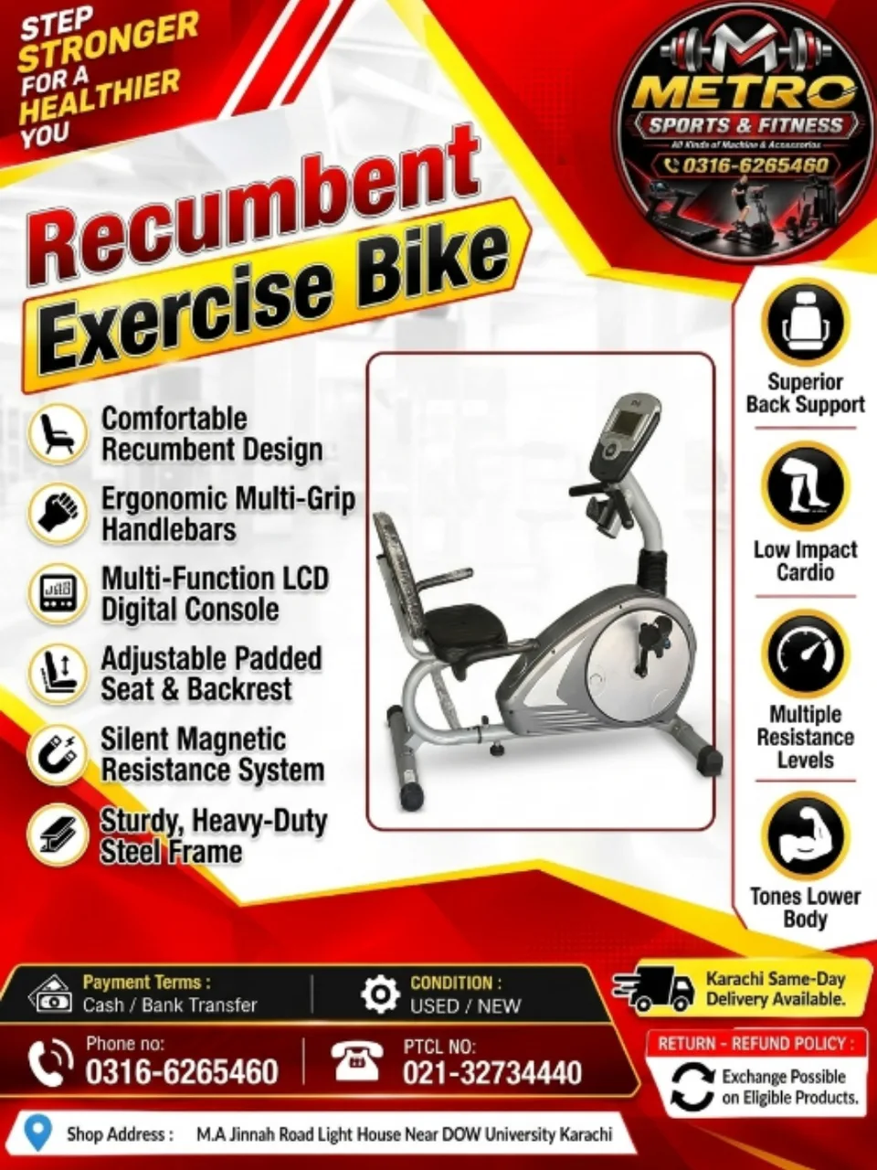 Recumbent Exercise Bike