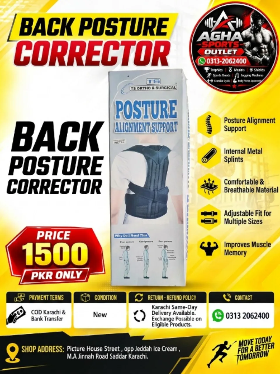TS Ortho & Surgical Posture Alignment Support Brace