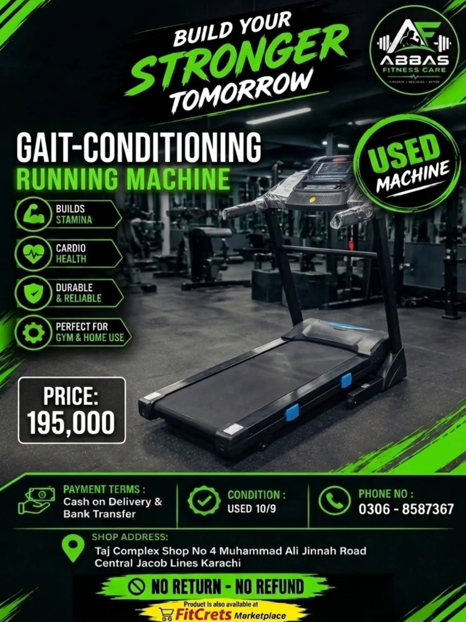 Gait-Conditioning Running Machine
