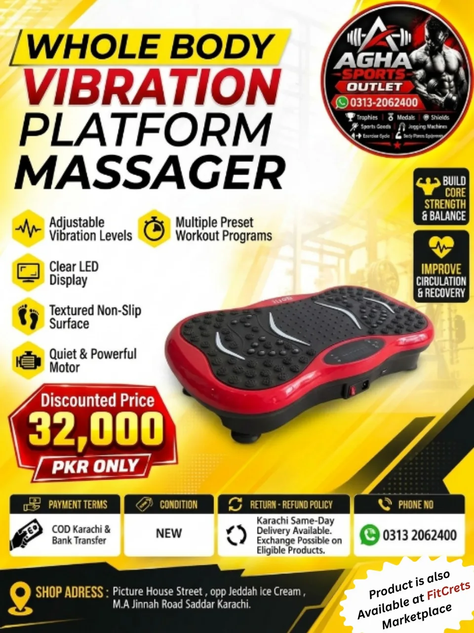 Core Balance Sonic Vibration Plate