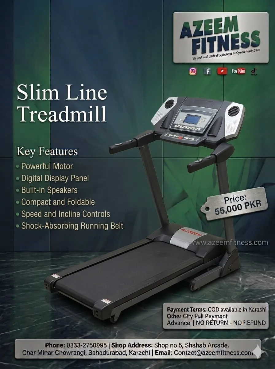 Slim Line Treadmill (Home Series)