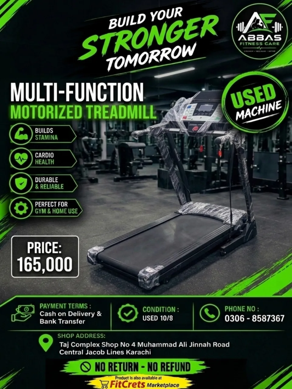 Multi-Function Motorized Treadmill